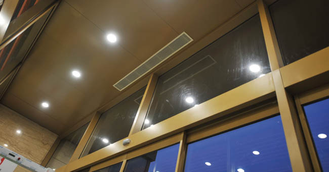CPDR-A Concealed Top Blowing Electric Heated Air Curtain